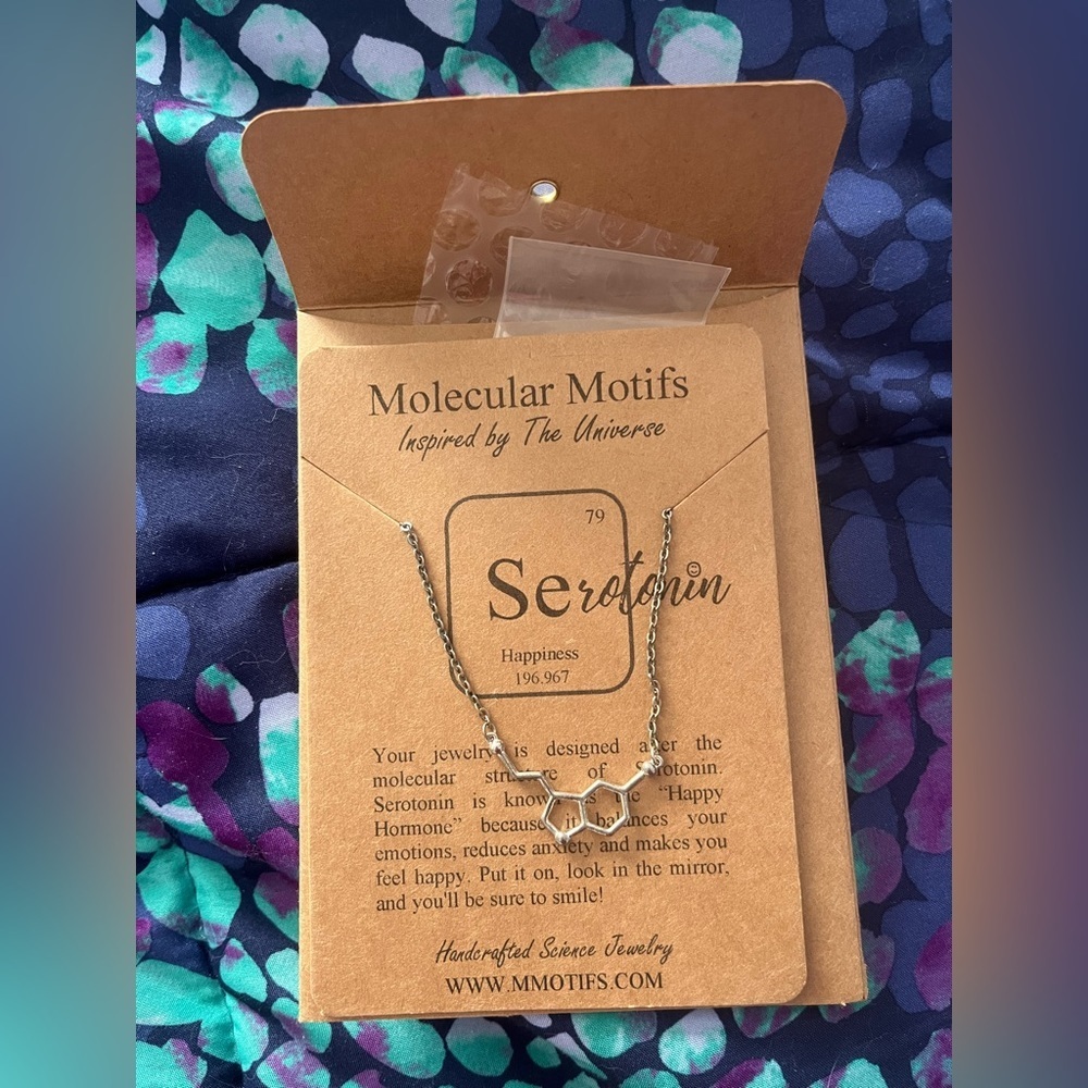 Serotonin Molecular Motifs Necklace